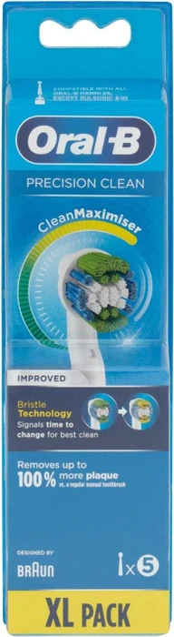 Oral-B Precision Clean CleanMaximiser Ersatzbürste, 5 Stück