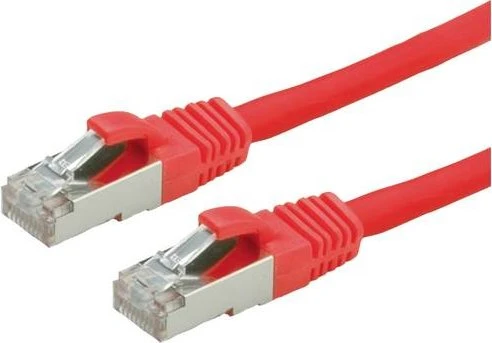 Value LSOH Patchkabel, Cat6, S/FTP, RJ-45/RJ-45, 7m, rot