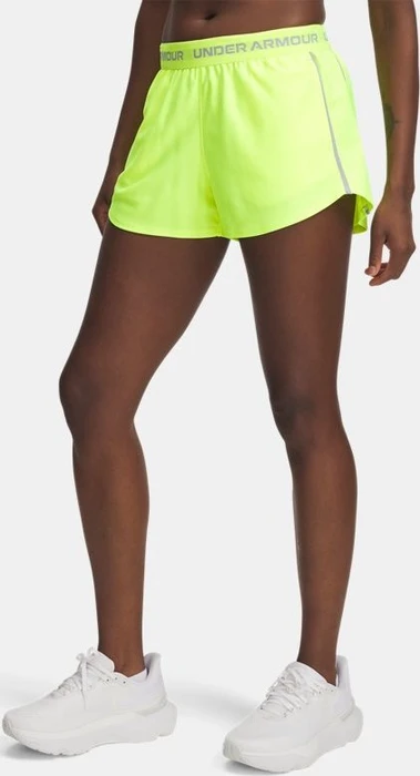 Under Armour Tech Play Up Hose kurz high vis yellow/white (Damen)