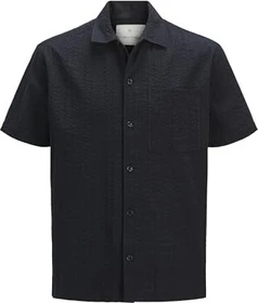 Jack & Jones Relaxed Fit Hemd kurzarm black beauty (Herren)