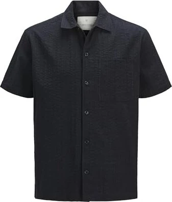 Jack & Jones Relaxed Fit Hemd kurzarm black beauty (Herren)