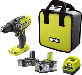 Ryobi R18PD3-242S Akku-Schlagbohrschrauber inkl. Tasche + 2 Akkus 2.0/4.0Ah