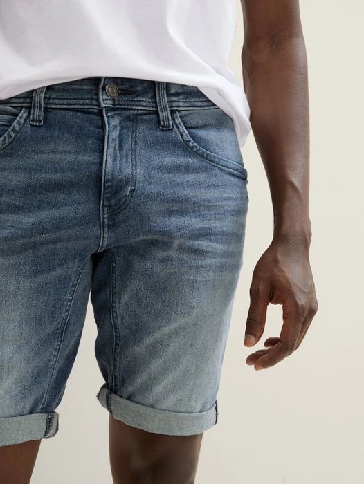Tom Tailor Superflex Josh Jeansshorts Jeans tinted blue denim (Herren)