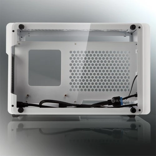 Raijintek Ophion, weiß, Glasfenster, Mini-ITX