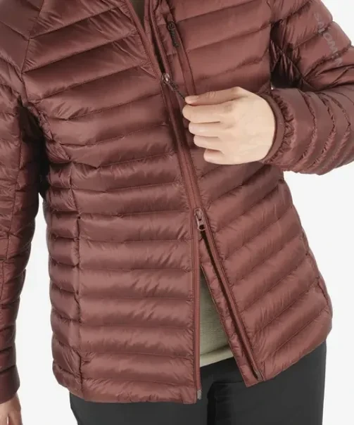 Salomon Elixir Micro Down Hooded Funktionsjacke rum raisin (Damen)