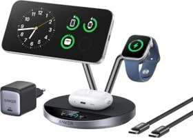 Anker Prime Wireless Charging Station 3-in-1 Dock Stand schwarz