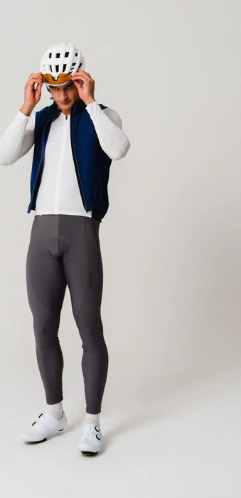 Gonso Sitivo Tight Bib Fahrradhose lang mercury gray/skydiver (Herren)