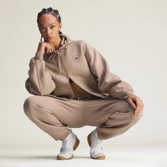 adidas by Stella McCartney Hoodie chalky brown (Damen)