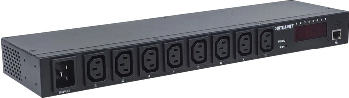 Intellinet 19" IP-Steckdosenleiste, 1HE, 8-fach, 240V, 3m