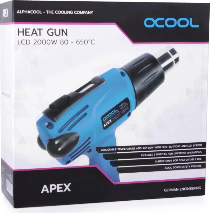 Alphacool Apex Heat Gun mit LCD 2000W 80-650°C