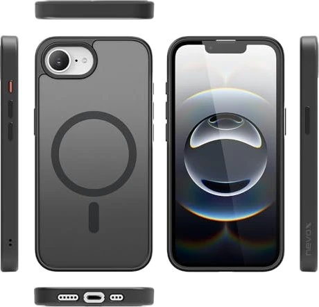 Nevox StyleShell Invisio MagSafe für Apple iPhone 16e schwarz/transparent