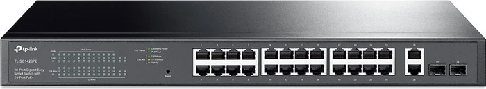 TP-Link TL-SG1428PE Jetstream Rackmount Gigabit Smart Switch, 26x RJ-45, 2x SFP, 250W PoE+