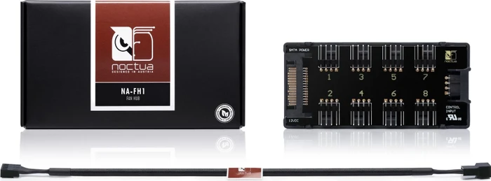 Noctua NA-FH1 8-Kanal Lüfter-Hub, Lüfterverteiler, 8-Kanal, 8-fach