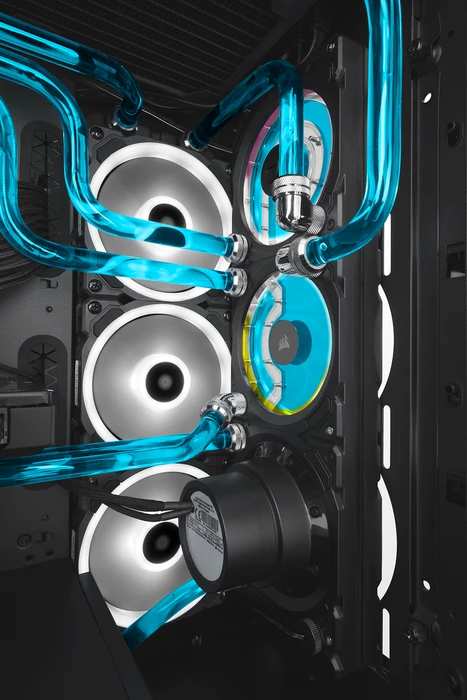 Corsair iCue 5000D RGB Hydro X, schwarz, Glasfenster