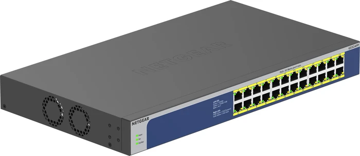 Netgear GS500 Desktop Gigabit Switch, 24x RJ-45, 300W PoE+