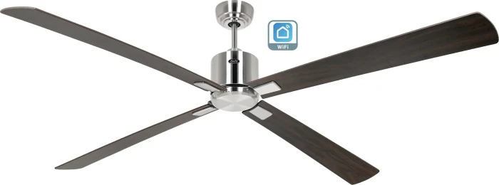 CasaFan Eco Neo III 180 BN-NB/KI WiFi Deckenventilator nuss/kirsche/chrom gebürstet
