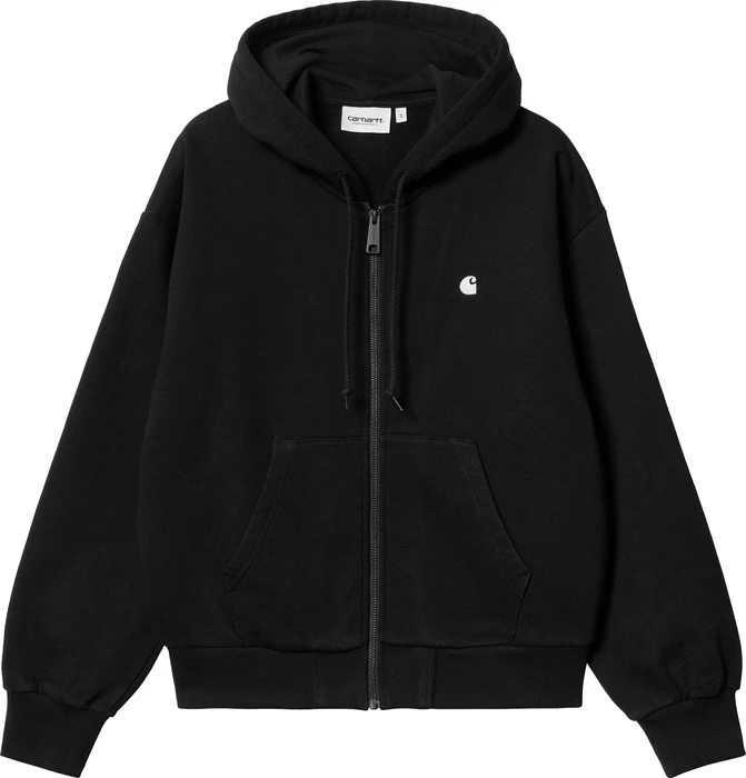 Carhartt Hooded Casey Jacket Hoodie schwarz/silber (Damen)