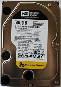 Western Digital WD RE3 500GB, 24/7, 3.5" / SATA 3Gb/s