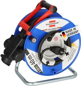 Brennenstuhl Garant G Bretec Gartenkabeltrommel, Gerätetrommel, Schuko auf 3x Schuko, 38m, IP44, H07RN-F 3G1,5
