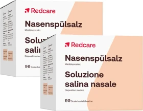 Redcare Nasenspülsalz Pulver Dosierbeutel, 180 Stück (2x 90 Stück)