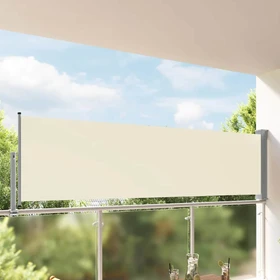 vidaXL Ausziehbare Seitenmarkise 300x100cm creme