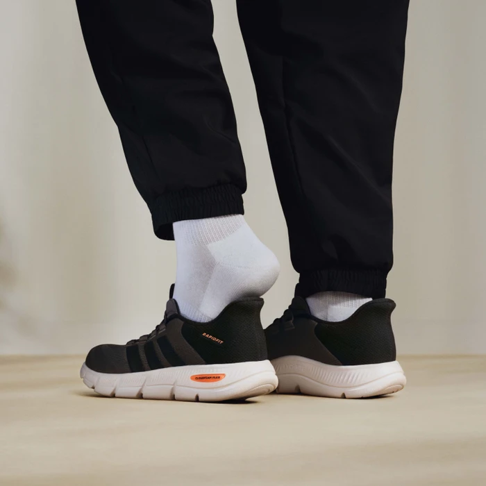 adidas Cloudfoam Flex Rapidfit charcoal/carbon/lucid orange (Herren)