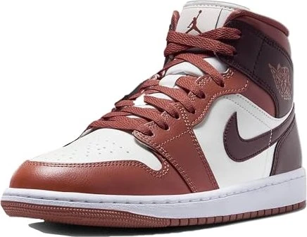 Nike Air Jordan 1 Mid dusty peach/sail/white/night maroon (Damen)