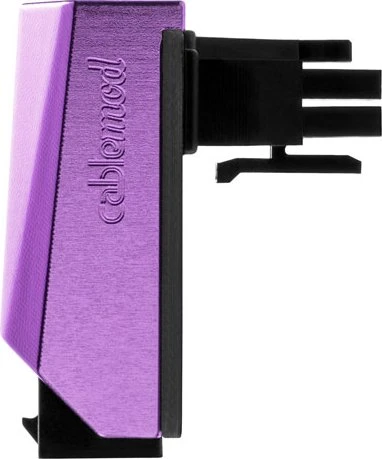 CableMod 12VHPWR Winkeladapter 90 Grad, Variante B, Sense-Pins an der Oberseite, violett