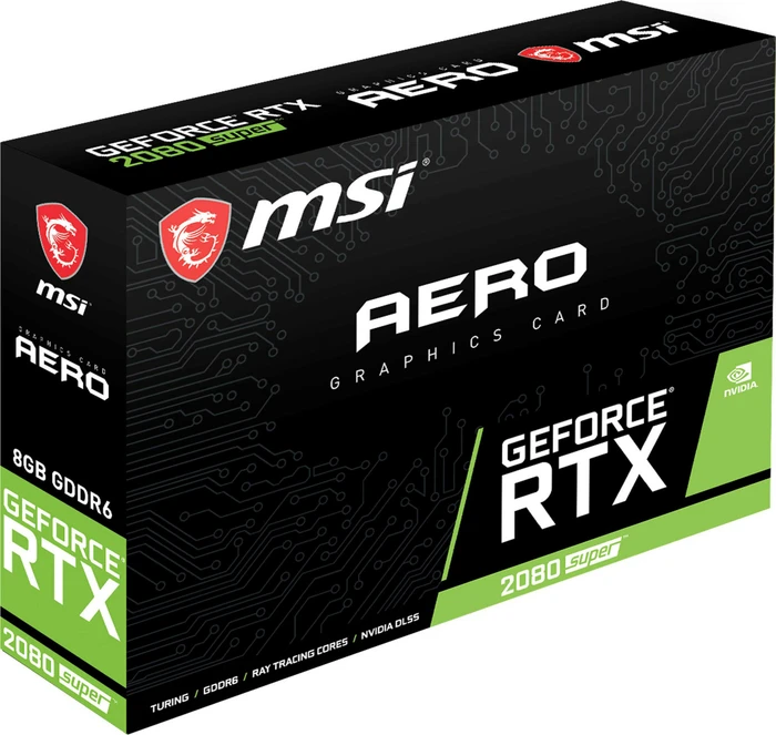 MSI GeForce RTX 2080 SUPER Aero, 8GB GDDR6, HDMI, 3x DP