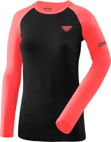 Dynafit Alpine Pro Laufshirt langarm ultra coral/black out melange (Damen)