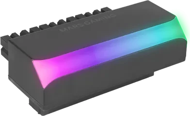 Mars Gaming MCA-L24, 24-Pin Winkeladapter, 90° gewinkelt, RGB beleuchtet