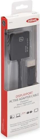 Ednet aktiver DisplayPort/Dual-Link DVI Adapter