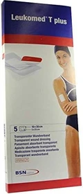 BSN medical Leukomed T Plus Pflaster transparent steril, 10 x 30cm, 5 Stück