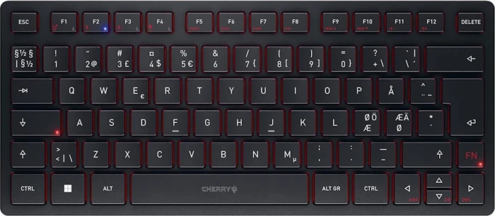 Cherry KW 9200 Mini, schwarz, USB/Bluetooth, ND