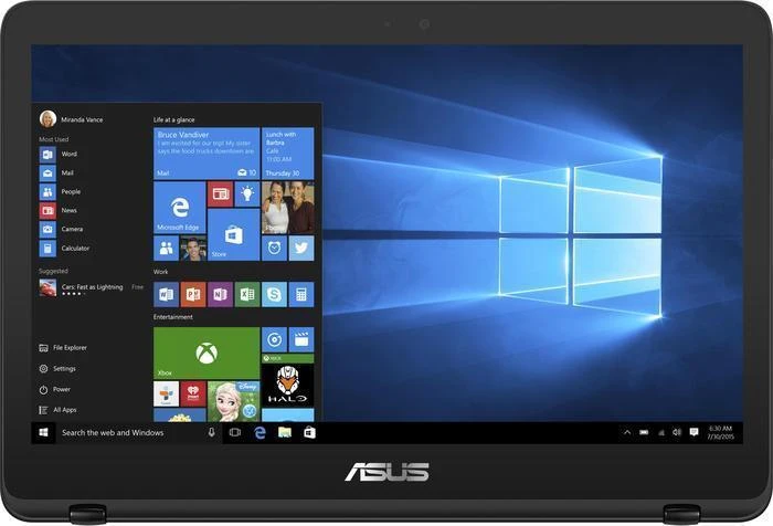 ASUS ZenBook Flip UX360UAK-BB283T, Mineral Grey, Core i5-7200U, 8GB RAM, 256GB SSD, DE