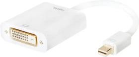 LogiLink Mini DisplayPort 1.2 [Stecker]/DVI [Buchse] Adapterkabel, aktiv, weiß (CV0037B)