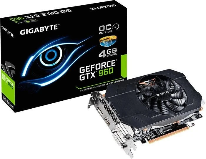 GIGABYTE GeForce GTX 960 Mini OC, 4GB GDDR5, 2x DVI, HDMI, DP