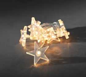 Konstsmide Dekolichterkette Sterne LED 10x warmweiß