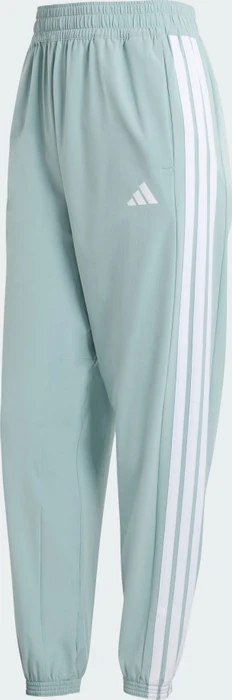 adidas Train Essentials 3-Streifen Woven Trainingshose lang wonder sage/white (Damen)