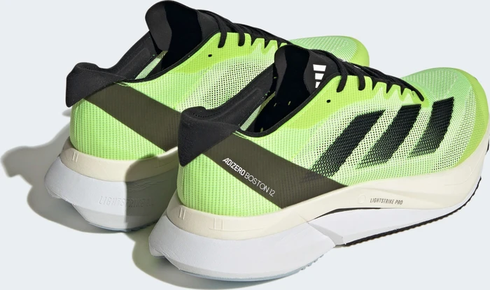 adidas Adizero Boston 12 cloud white/core black/lucid lemon (Herren)