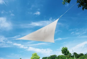 Doppler Alu Pro Sonnensegel dreieckig 360cm weiß