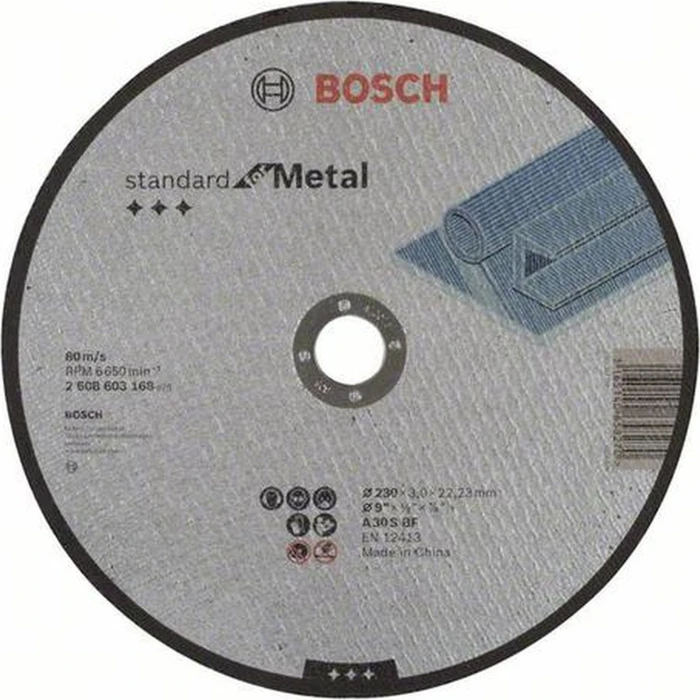 Bosch Professional A30SBF Standard for Metal Trennscheibe, 230x3x22.23mm, 1 Stück