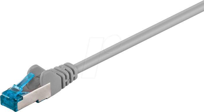 goobay Patchkabel, Cat6a, S/FTP, RJ-45/RJ-45, 50m, grau