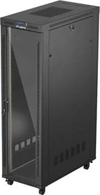 Lanberg 19" Rackschrank 42HE, LCD, freistehend, Flat Pack, V2, Glastür, IP20, RAL 9004, 1200mm tief