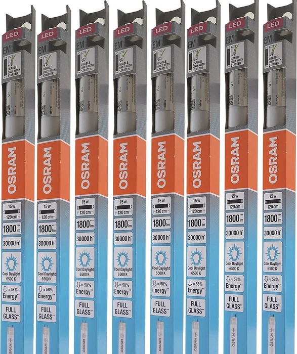 Osram Ledvance Tube T8 36 EM 15W/865 G13/T8 1200mm, 8 Stück