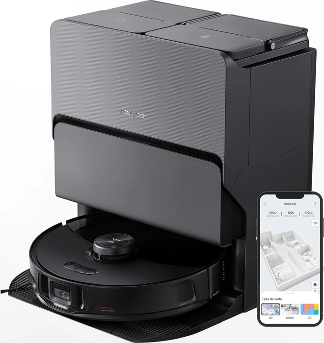 Roborock S8 MaxV Ultra Saug-/Wischroboter schwarz inkl. Absaug-/Reinigungsstation