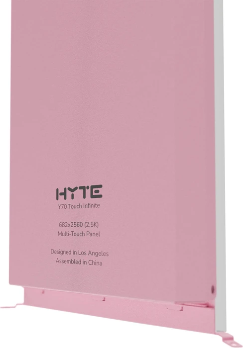 Hyte Y70 Touch Display Upgrade, 14.5" Touchscreen, Strawberry Milk
