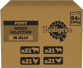 Pedigree Junior Portionsschale mit Kalb und Truthahn, 300g