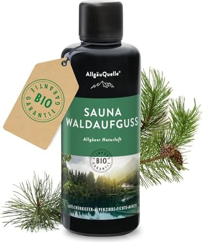 AllgäuQuelle Sauna Waldaufguss Fichte Latschenkiefer Alpenzirbe Minze, 100ml