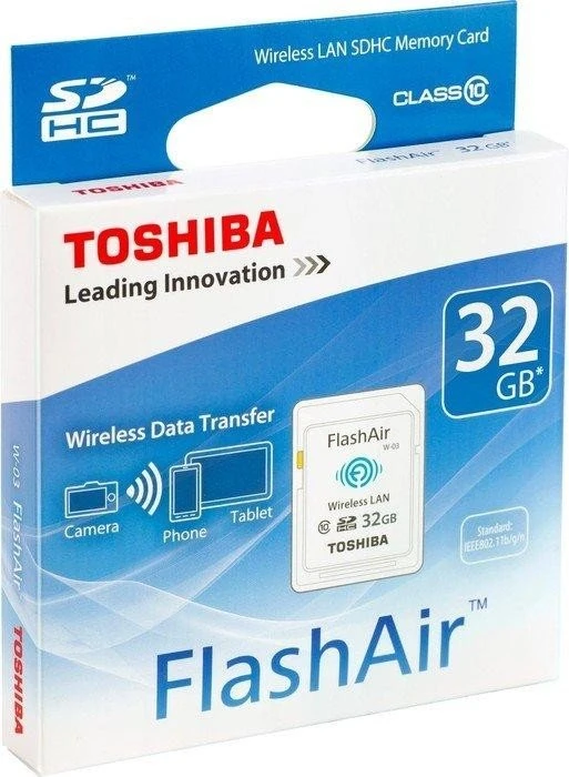 Toshiba FlashAir W-03 Wireless 32GB, Class 10